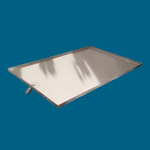 BANDEJA DE INOX 600X400 mm CON TUBO DE RECUPERACION