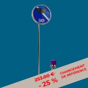 THERMOMETRE ETANCHE PLONGEANT 300 mm