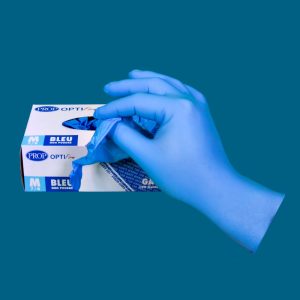 GANTS NITRIL BLEU (8) M BOITE DE 100