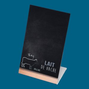 ETIQUETTE CHEVALET ARDOISE LAIT DE VACHE