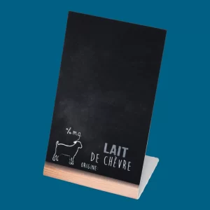 ETIQUETTE CHEVALET ARDOISE LAIT DE CHEVRE