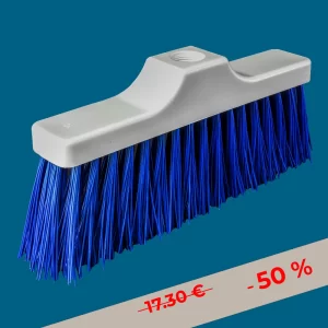 ESCOBA RECTA 26 CM FIBRAS DURAS CERDAS LARGAS