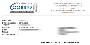 exemple entete facture 